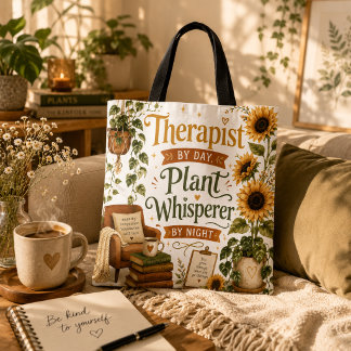 Bolsa Tote Terapeuta sussurrador de plantas