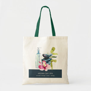 BOLSA TOTE TERAPÊUTICA DE MASSAGEM SPA DE WATERCOLOR DE MARIN