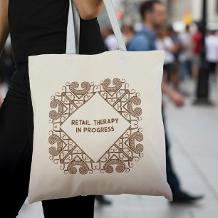 Bolsa Tote Terapêutica De Retalho Engraçada Em Curso Tribal C