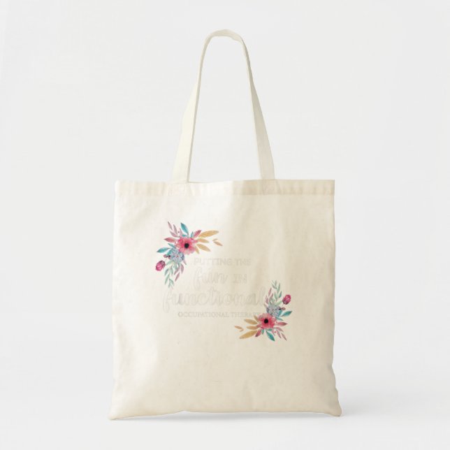 Bolsa Tote Terapêutica Ocupacional OT Terapêutica Floral Pres (Frente)