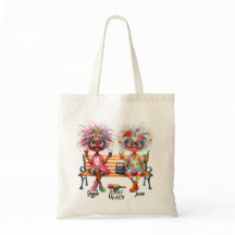 Terapia das Mulheres de Vinho Quirky Tote Bag