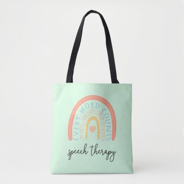 Bolsa Tote Terapia de Fala II - Cada Palavra Conta (Frente)