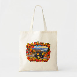 Bolsa Tote Terapia de Trilha de Outono de Yellow_Smoky Mt