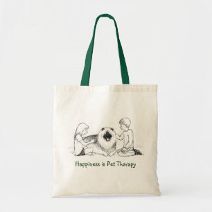 Bolsa Tote Terapia do animal de estimação do Keeshond