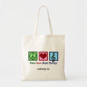 Bolsa Tote Terapista Personalizado de Terapia Musical Peace L
