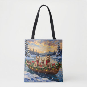 Bolsa Tote Térmita de Wheaten de Capa Macia Natal Barca Féria