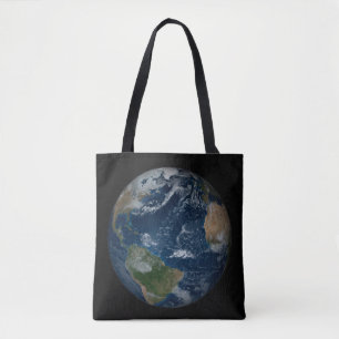 Bolsa Tote Terra Com Nuvens E Gelo Marinho
