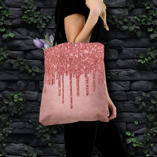 Bolsa Tote Terra Cotta Glitter Dripe   Tubeira de tração