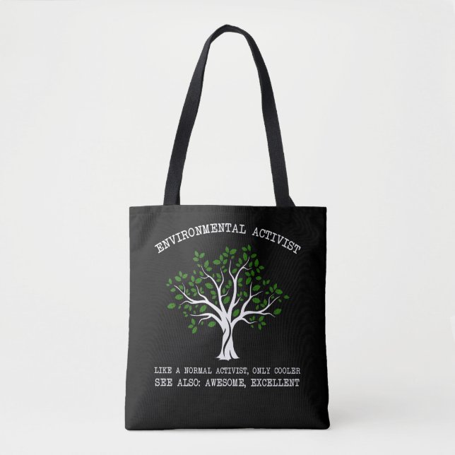 Bolsa Tote Terra de Conservação da Natureza, Ativista Ambient (Frente)