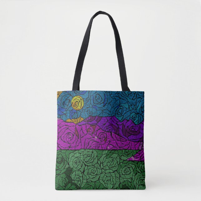 Bolsa Tote Terra de rosas (Frente)
