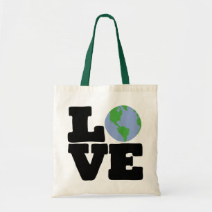 Bolsa Tote Terra do amor (texto preto)