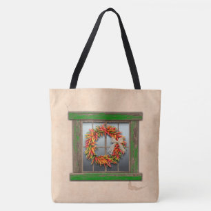 Bolsa Tote Terra do Sudoeste do Chile na Janela da Madeira Ve