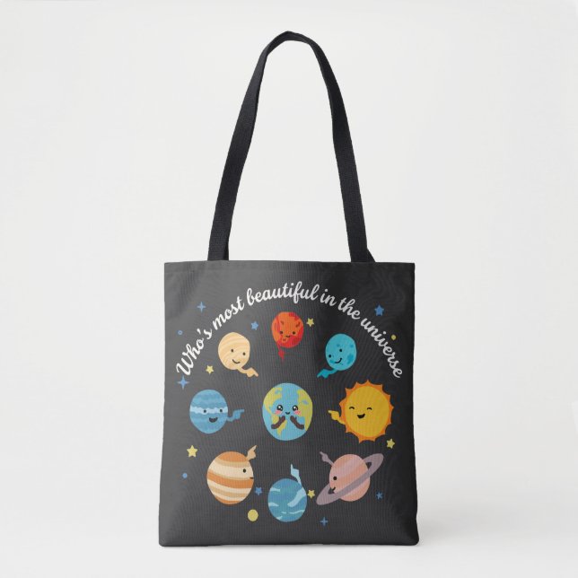 Bolsa Tote Terra Mais Bonita Do Universo (Frente)