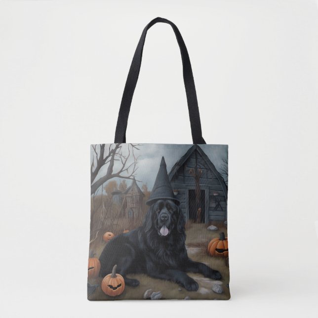 Bolsa Tote Terra Nova Pumpkins Halloween Scary (Frente)
