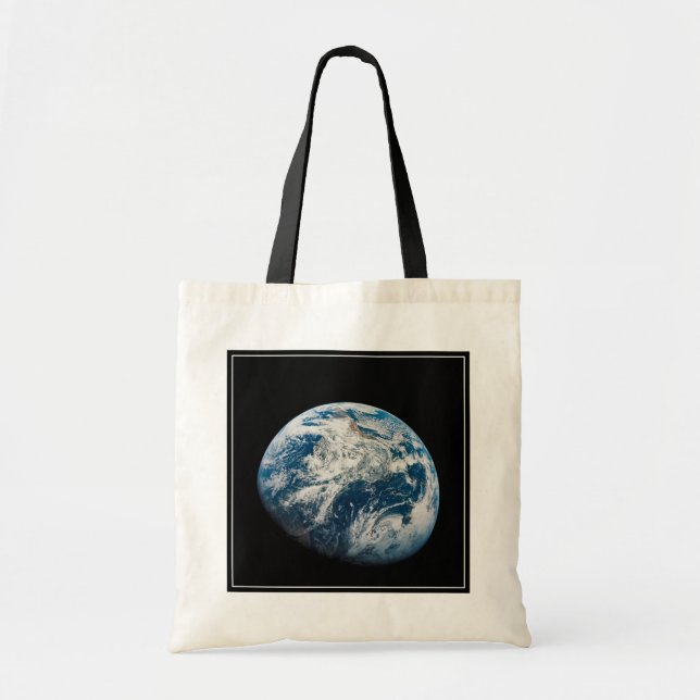 Bolsa Tote Terra Tirada Da Nave Espacial Aollo 8. (Frente)