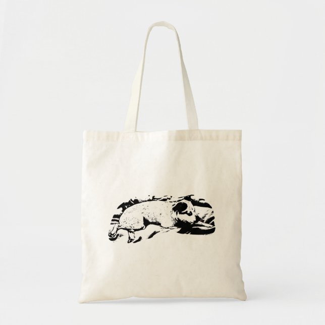 Bolsa Tote Terras de Férias com Terrier Vigente (Frente)