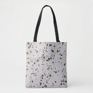 Bolsa Tote Terrazzo Concert: Vintage Abstract Design