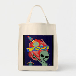 Bolsa Tote terrícolas - susto alienígena de humanos