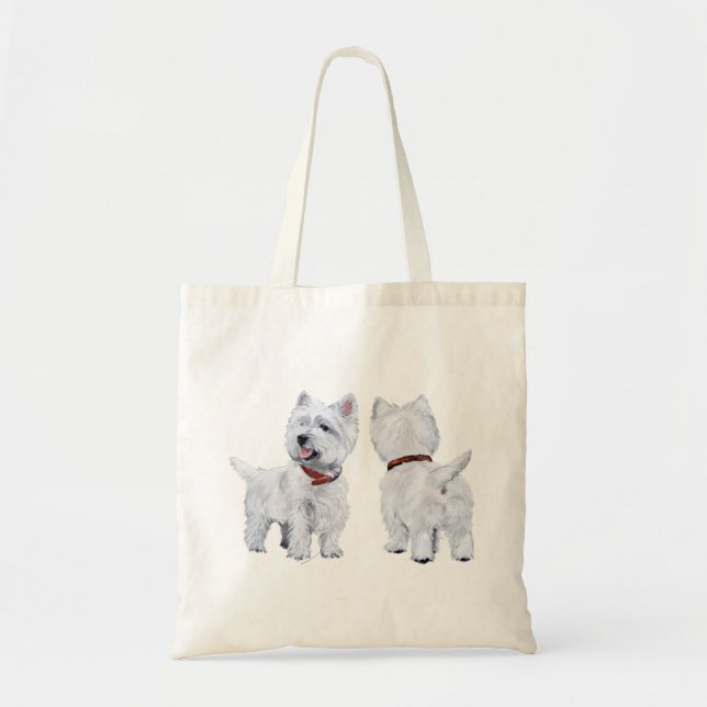 Bolsa Tote Terrier Branco da Highlândia Ocidental (Frente)