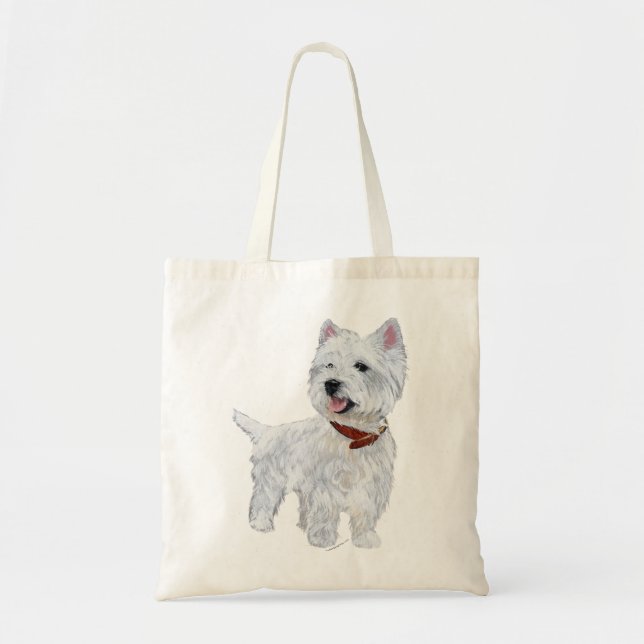 Bolsa Tote Terrier Branco de West Highland (Frente)
