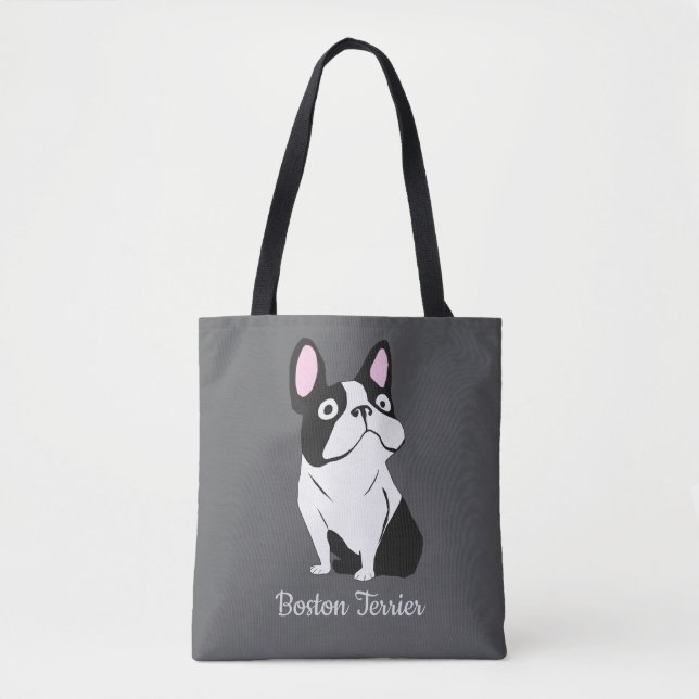 Bolsa Tote Terrier de Boston (Frente)
