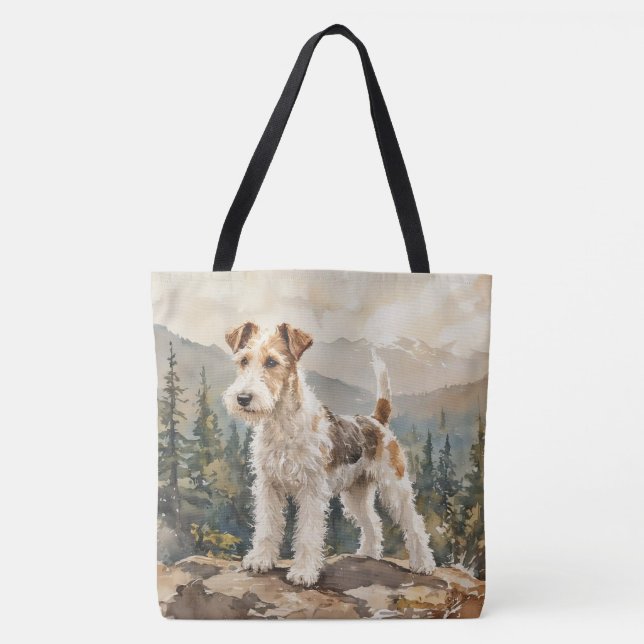 Bolsa Tote Terrier Fox de Pelo Duro (Frente)