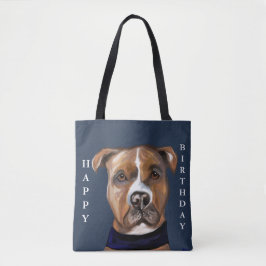 BOLSA TOTE TERRIER STAFFORDSHIRE AMERICANO