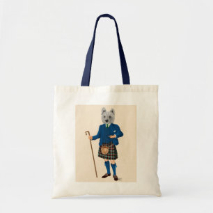 Bolsa Tote Terrier, West Highland, em Kilt