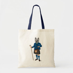 Bolsa Tote Terrier, West Highland, em Kilt 3