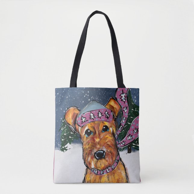 Bolsa Tote Terriers Airedale (Frente)