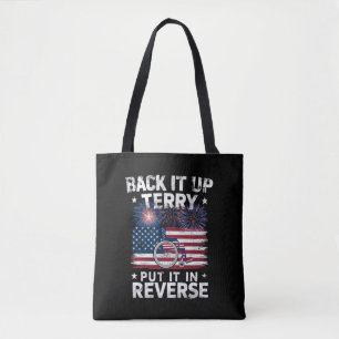 Bolsa Tote Terry Colocou No Fogos De Artifício Inversos Engra