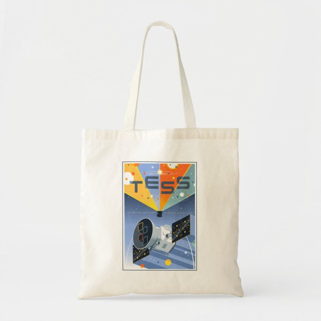Bolsa Tote Tess Space Telescope Poster. (Frente)
