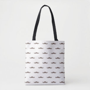 Bolsa Tote Teste padrão 3 do hipster do bigode