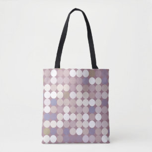 Bolsa Tote Teste padrão abstrato dos círculos do tecido