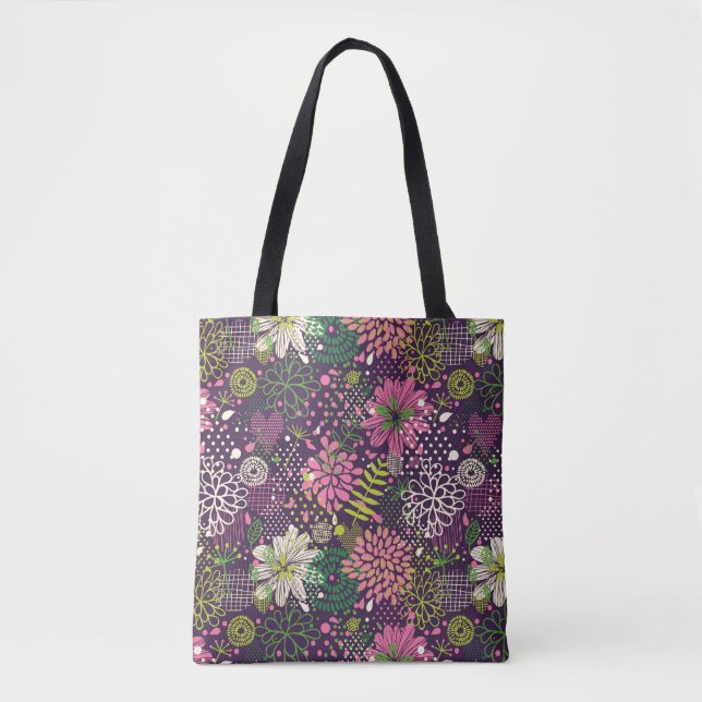 Bolsa Tote Teste padrão brilhante (Frente)