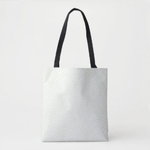 Bolsa Tote Teste padrão clássico da folha no branco e no