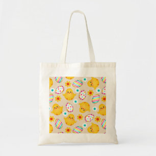 Bolsa Tote Teste padrão colorido dos ovos da páscoa e dos