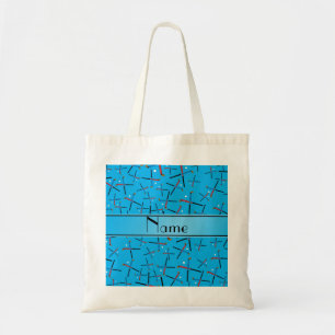 Bolsa Tote Teste padrão conhecido personalizado do hóquei e