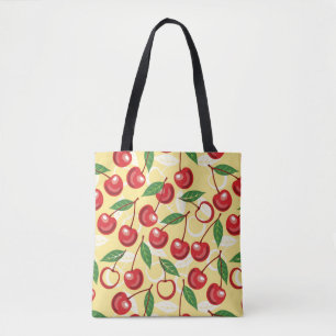 Bolsa Tote Teste padrão da cereja