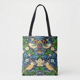 Bolsa Tote Teste padrão da tapeçaria do pássaro e da flor 