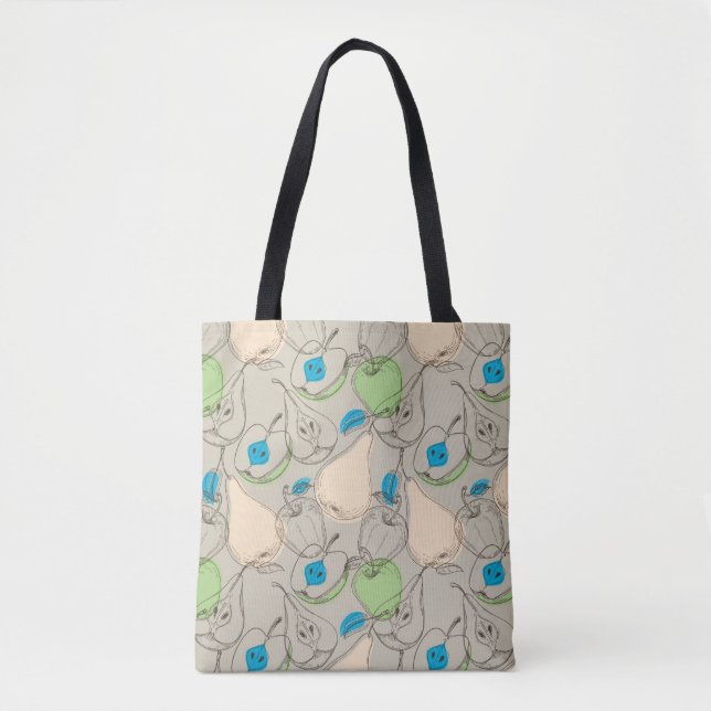 Bolsa Tote Teste padrão das frutas (Frente)