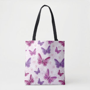 Bolsa Tote teste padrão de borboleta