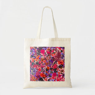 Bolsa Tote Teste padrão de flores feminino bonito