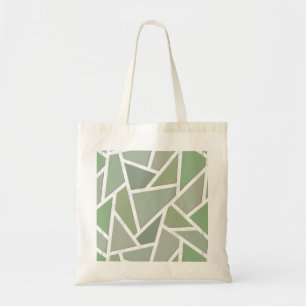 Bolsa Tote Teste padrão de mosaico da verde azeitona