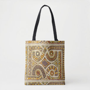 Bolsa Tote Teste padrão do azulejo do Romanesque
