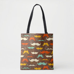 Bolsa Tote Teste padrão do bigode