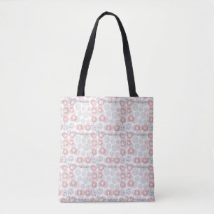 Bolsa Tote Teste padrão do círculo das bolinhas