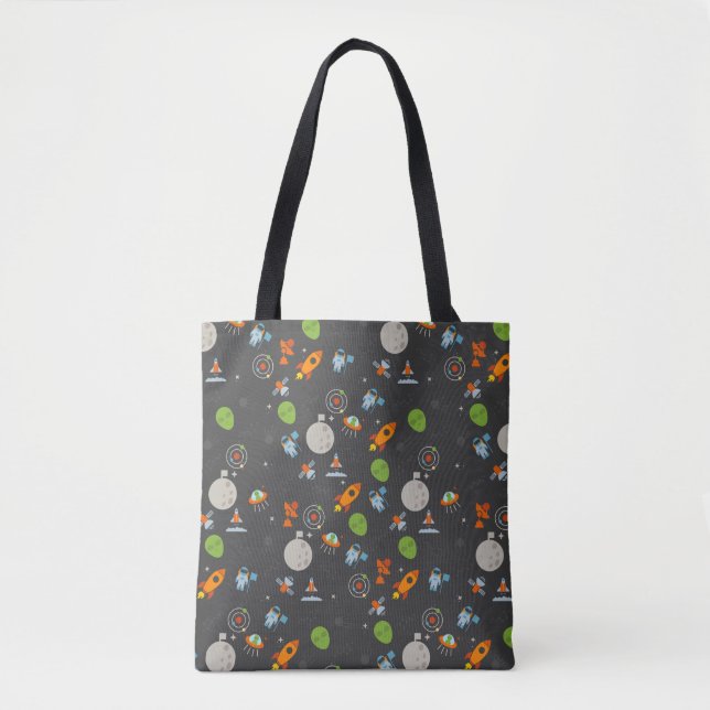 Bolsa Tote Teste padrão do espaço (Frente)