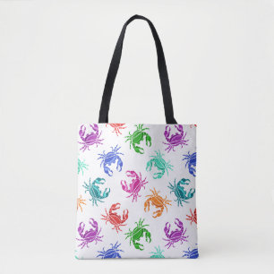 Bolsa Tote Teste padrão dos caranguejos