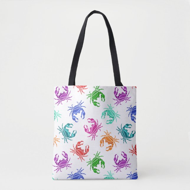 Bolsa Tote Teste padrão dos caranguejos (Frente)